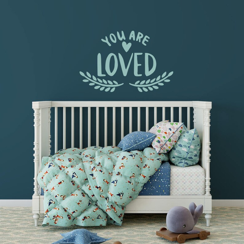 You Are LOVED Wall Decal Love Quote Sticker Motivation Etsy