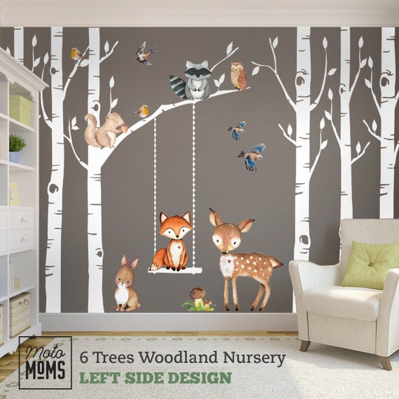 Woodland Nursery Wall Decor 6 Birch 