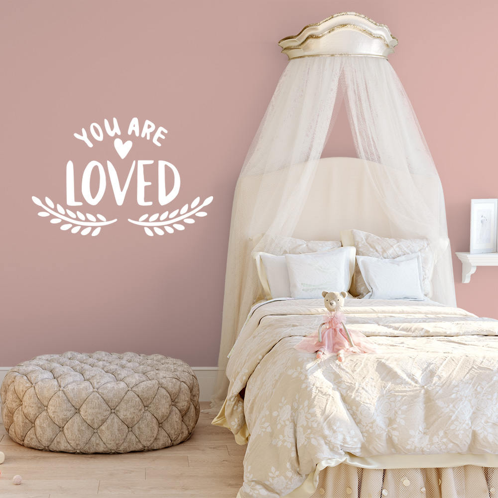 You Are LOVED Wall Decal Love Quote Sticker Motivation Etsy