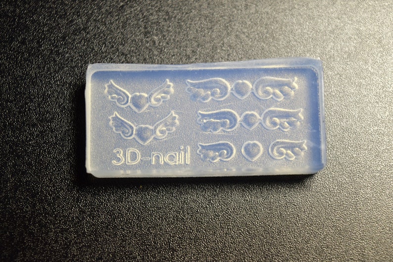 3d Xl Winged Heart Silicone Mold For Nail Embellishments Nail Etsy 3d Xl Winged Heart Silicone Mold For Nail Embellishments Nail Etsy