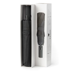 Krago Windproof Auto Open Close Folding Umbrella - Travel umbrella with Stylish Handle and Gift Box.