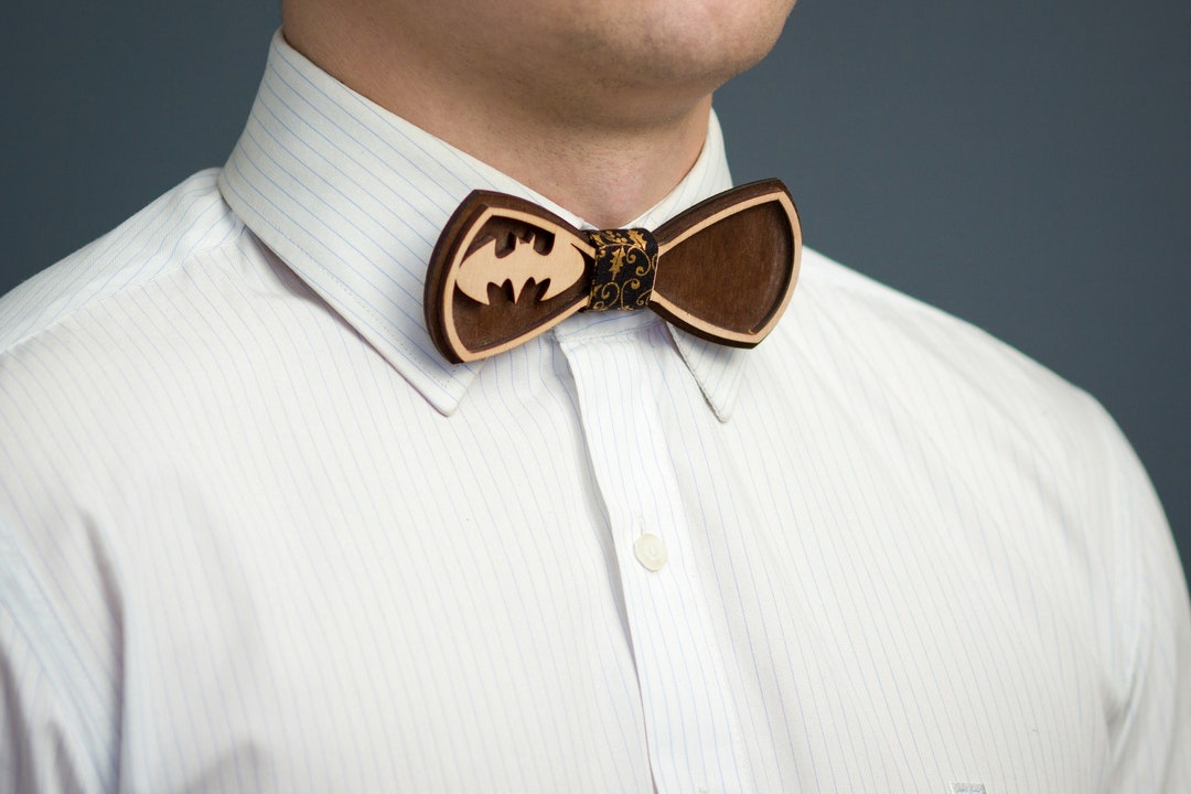 Wooden Bow Tie by Krago Wood Bow Tie Blue Bow Tie Print Bow - Etsy