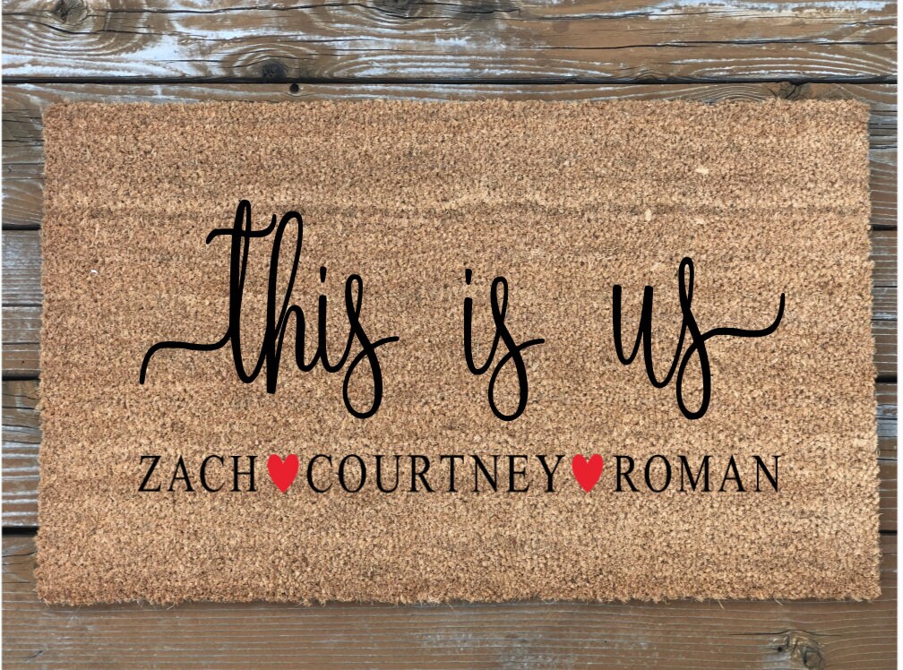 Personalized This is Us Door Mat Doormat Etsy