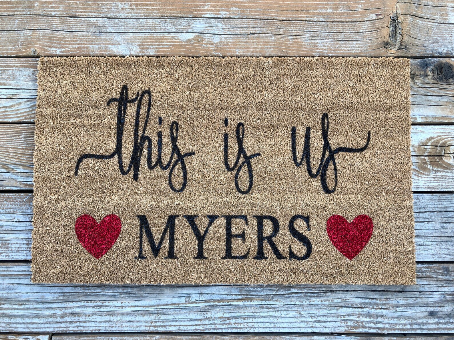 Personalized This is Us Door Mat Doormat Etsy