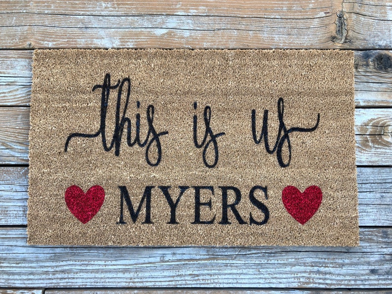 Personalized This is Us Door Mat Doormat Etsy