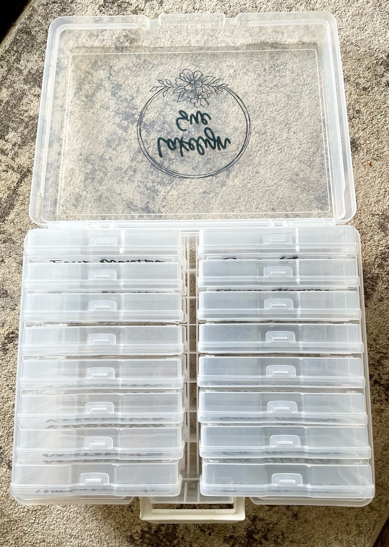 Photo Keeper Storage Bin Photo Keeper Box Personalized Photo Etsy