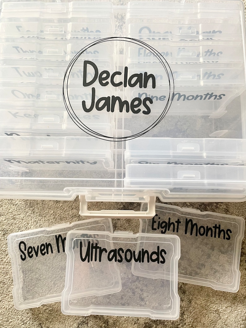 Photo Keeper Storage Bin Photo Keeper Box Personalized Photo Etsy