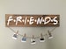 FRIENDS TV Show Wood Picture / Polaroid Display Sign with Clips / Hanging Photo Display / FRIENDS Gift / Clothespins 