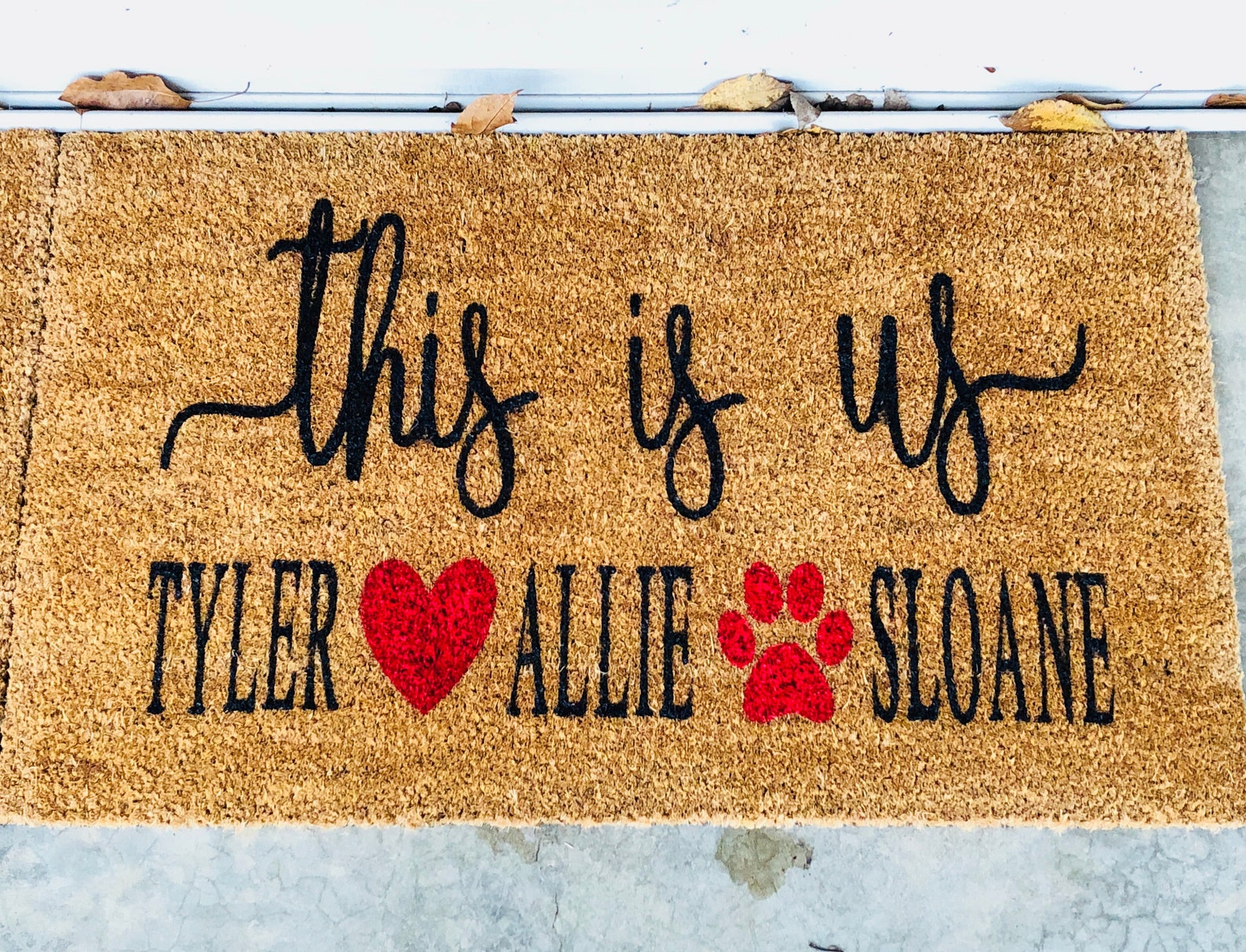 Personalized This is Us Door Mat Doormat Etsy
