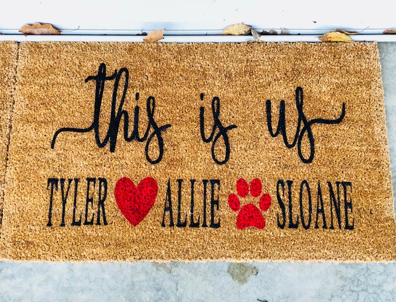 Personalized This is Us Door Mat Doormat Etsy