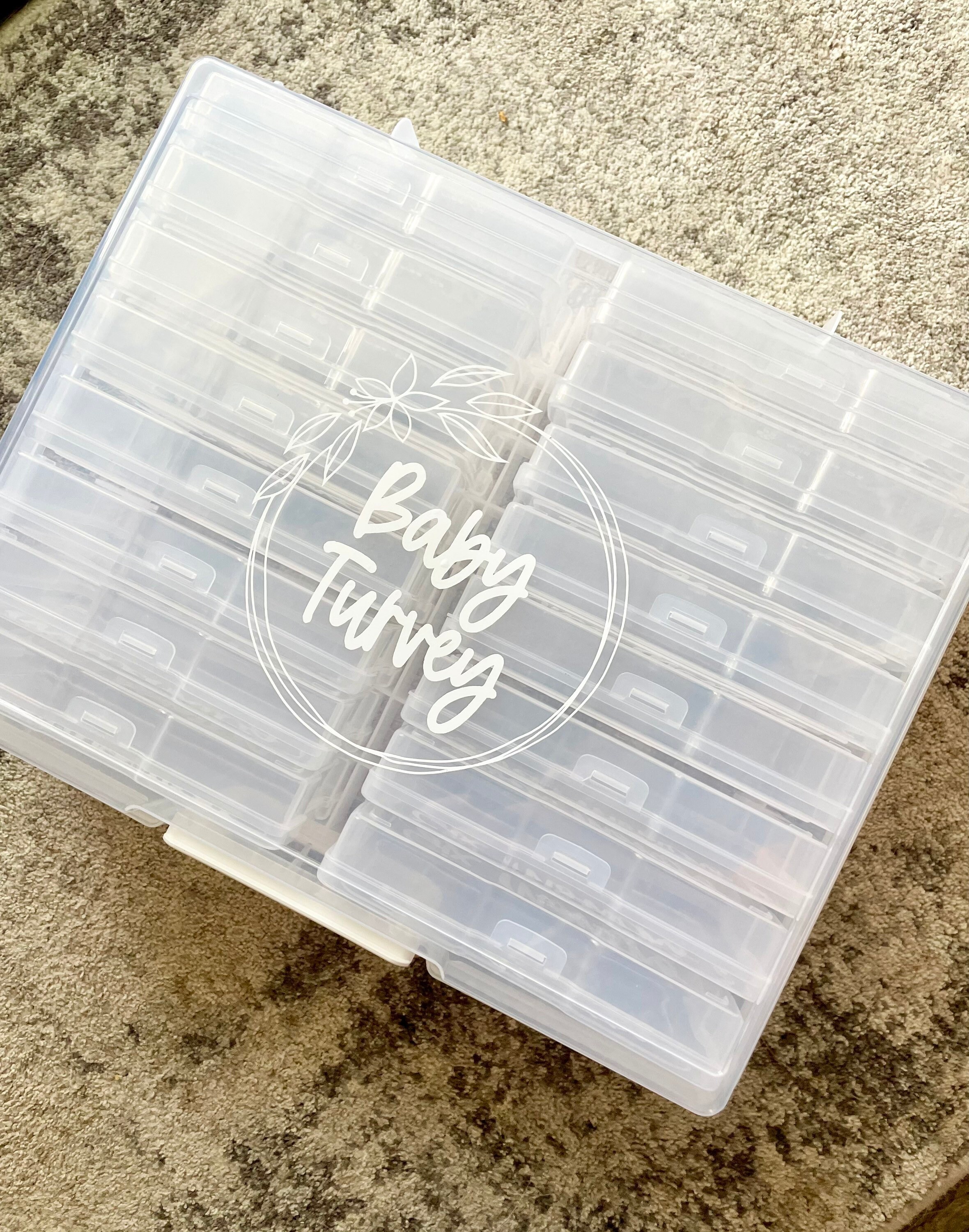 Photo Keeper Storage Bin Photo Keeper Box Personalized Photo Etsy