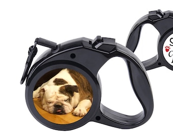 Custom Retractable Dog Cat Pet Leash Add A Picture, Text, Logo