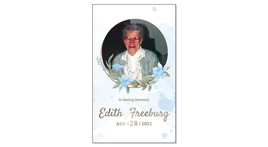 Custom Personalized Memorial Cards / Remembrance Cards / Etsy