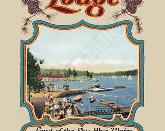 Lake Arrowhead Lodge - 1930s Advertising Poster