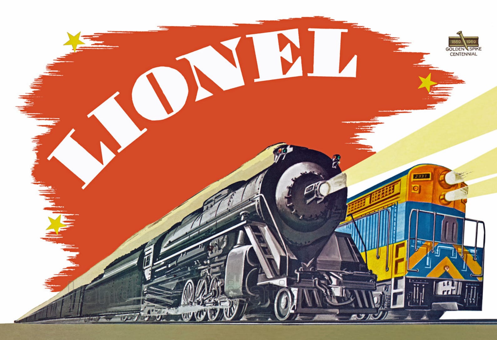 Lionel Trains 1969 Vintage Poster Etsy