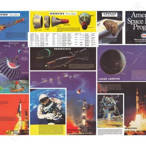 America’s Space Flight Program: Mercury to Apollo 1969 NASA Poster