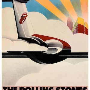 Rolling Stones 1972 American Tour Concert Vintage-Style Poster