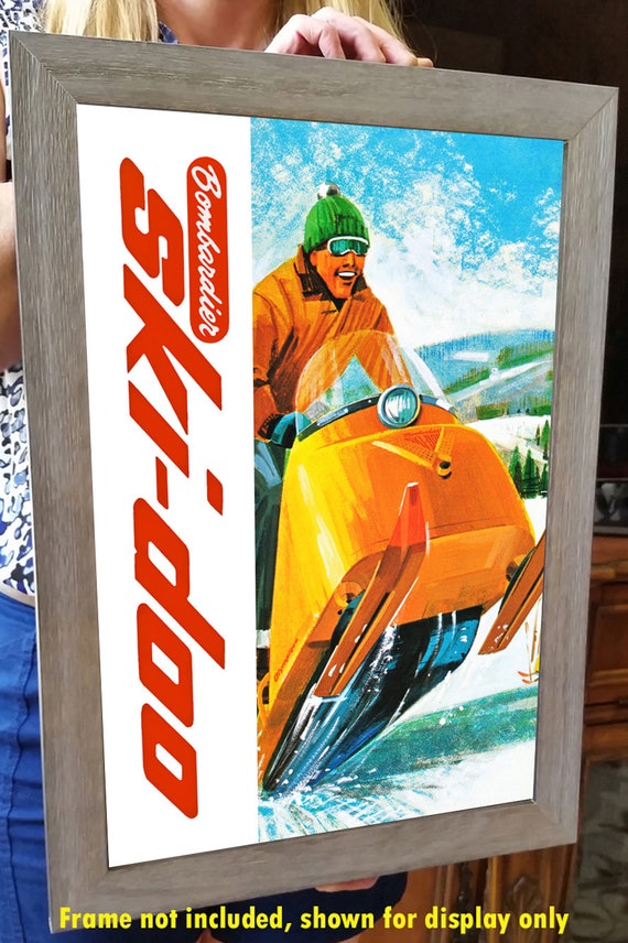 1965 Ski-Doo Snowmobile Vintage Advertising Poster Olympics