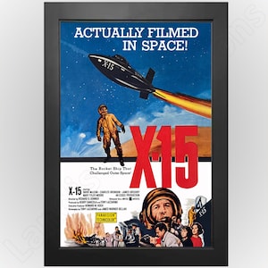 X-15 Rocket-Plane Classic 1961 Movie Poster