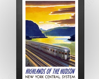 8x10 Print New York Centra System Train Locomotive Illustrationl 1930's #280015