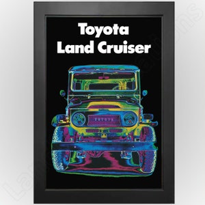 Toyota Land Cruiser 4x4 1972 Cool Vintage-Style Poster