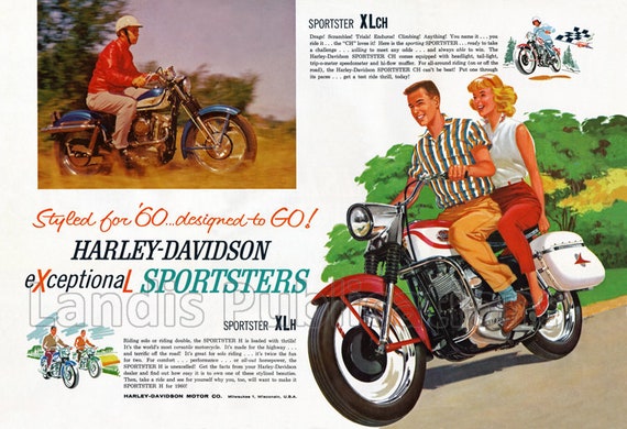 Harley davidson 2024 poster vintage