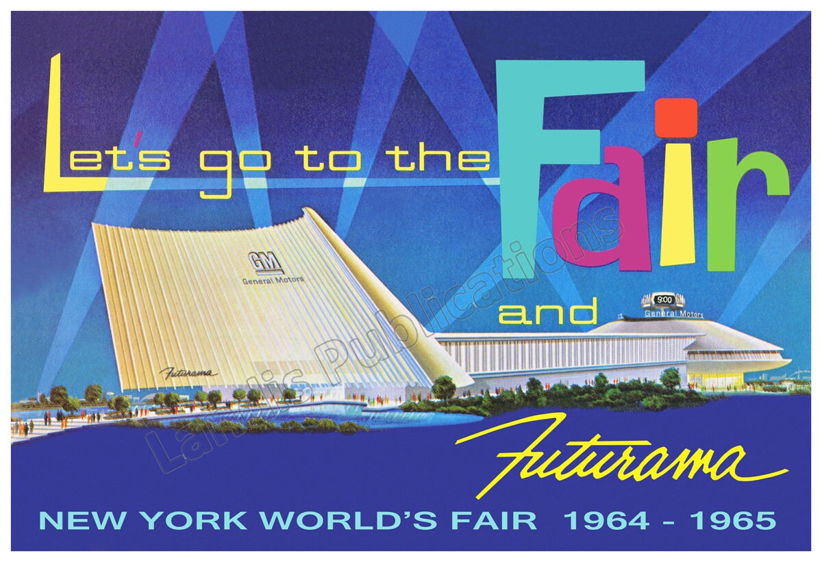 New York World's Fair – GM Futurama 1964 Vintage Advertising Poster - Etsy