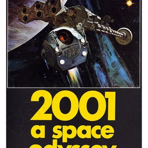 2001: A Space Odyssey 1968 Movie Poster