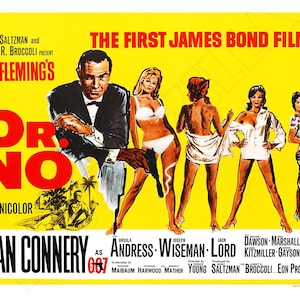 James Bond Dr. No 1962 Movie Poster