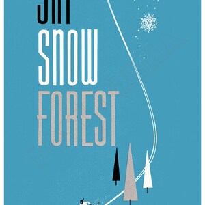Snow Forest Skiing, Big Bear Lake - 1960s Advertising Poster