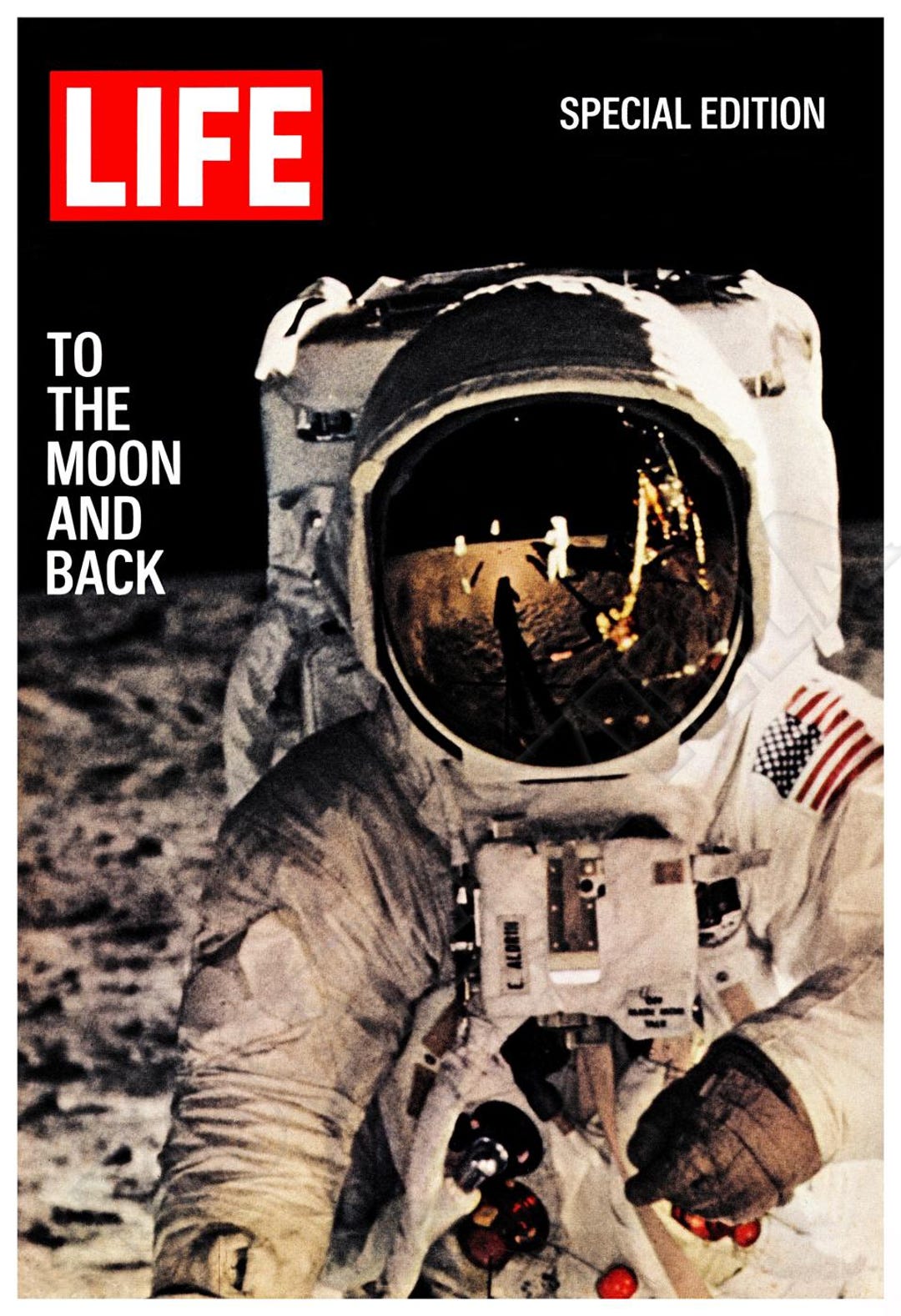 Apollo 11 Moon Landing 1969 Life Magazine Cover Poster