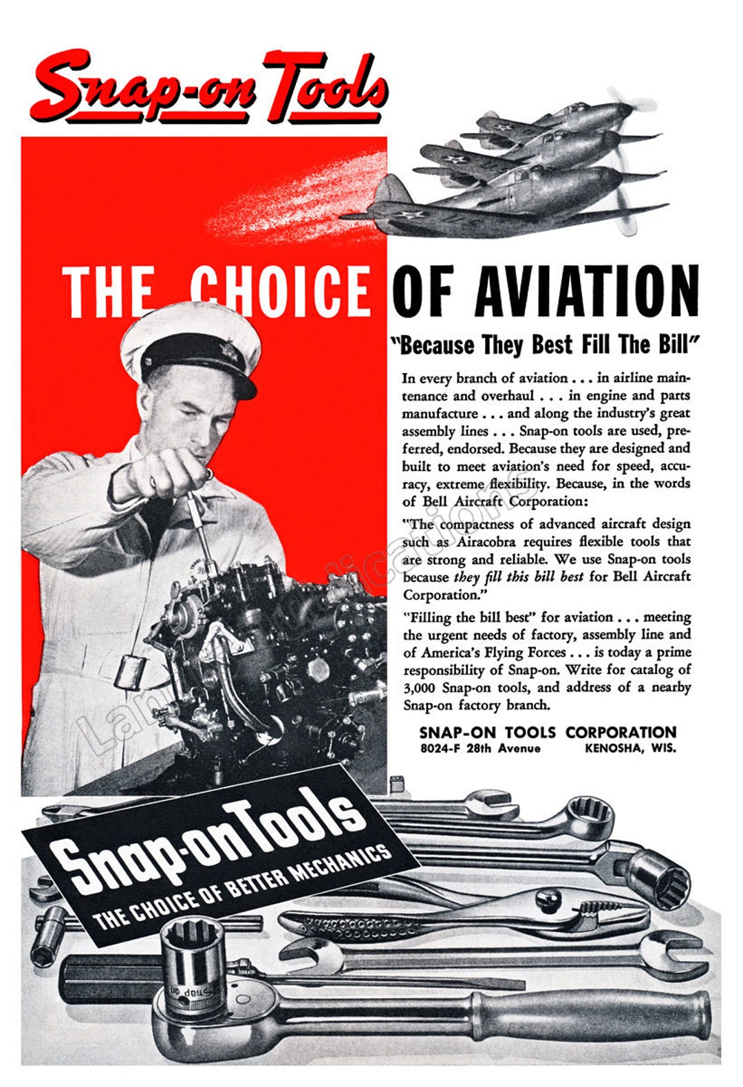 Snap On Tools 1943 Aviation Tools Vintage Poster Etsy Snap On Tools 1943 Aviation Tools Vintage Poster Etsy