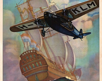 Royal Dutch Airlines KLM - Flying Dutchman - 1920s Travel