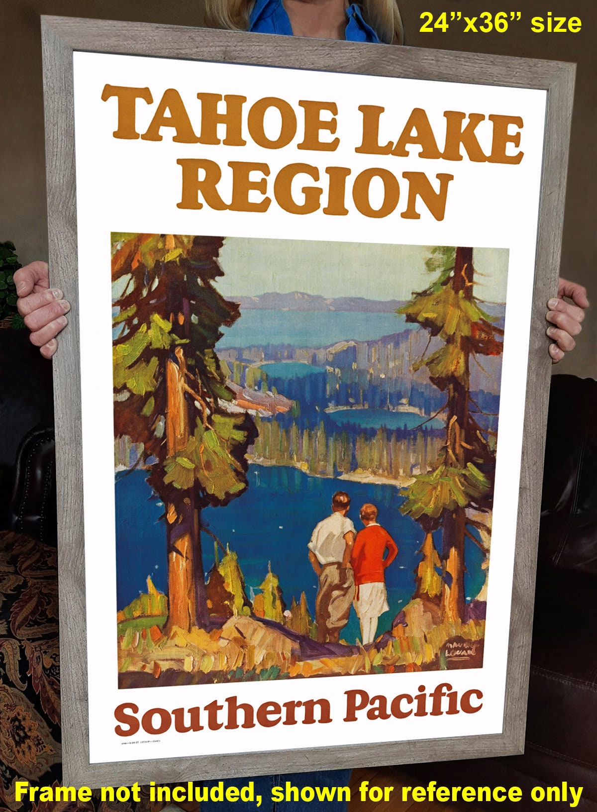 Lake Tahoe Region Southern Pacific Railroad 1927 Vintage Etsy