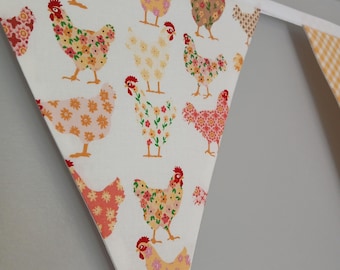 Spring Chickens bunting banner - 2, 2.5 or 3 metre lengths