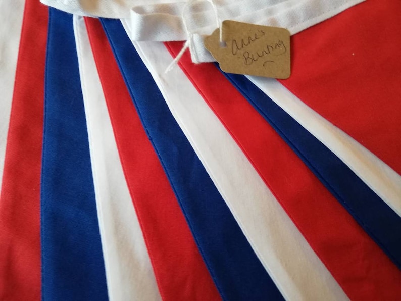 Red White and Blue Fabric Bunting - Etsy