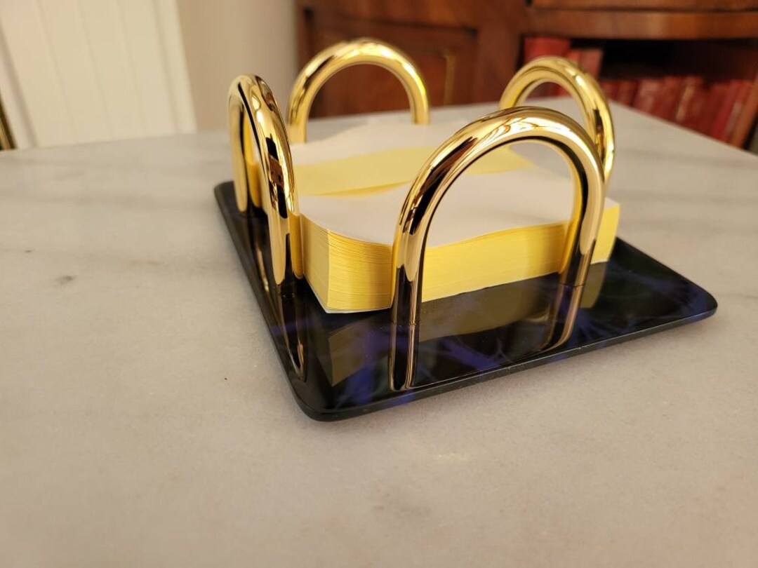 Vintage Office Desk Card Note Holder Etsy