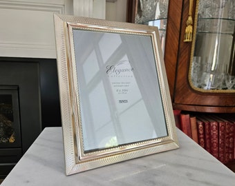 Vintage Large Brass Silver Plated Picture Frame 20 x 25 cm