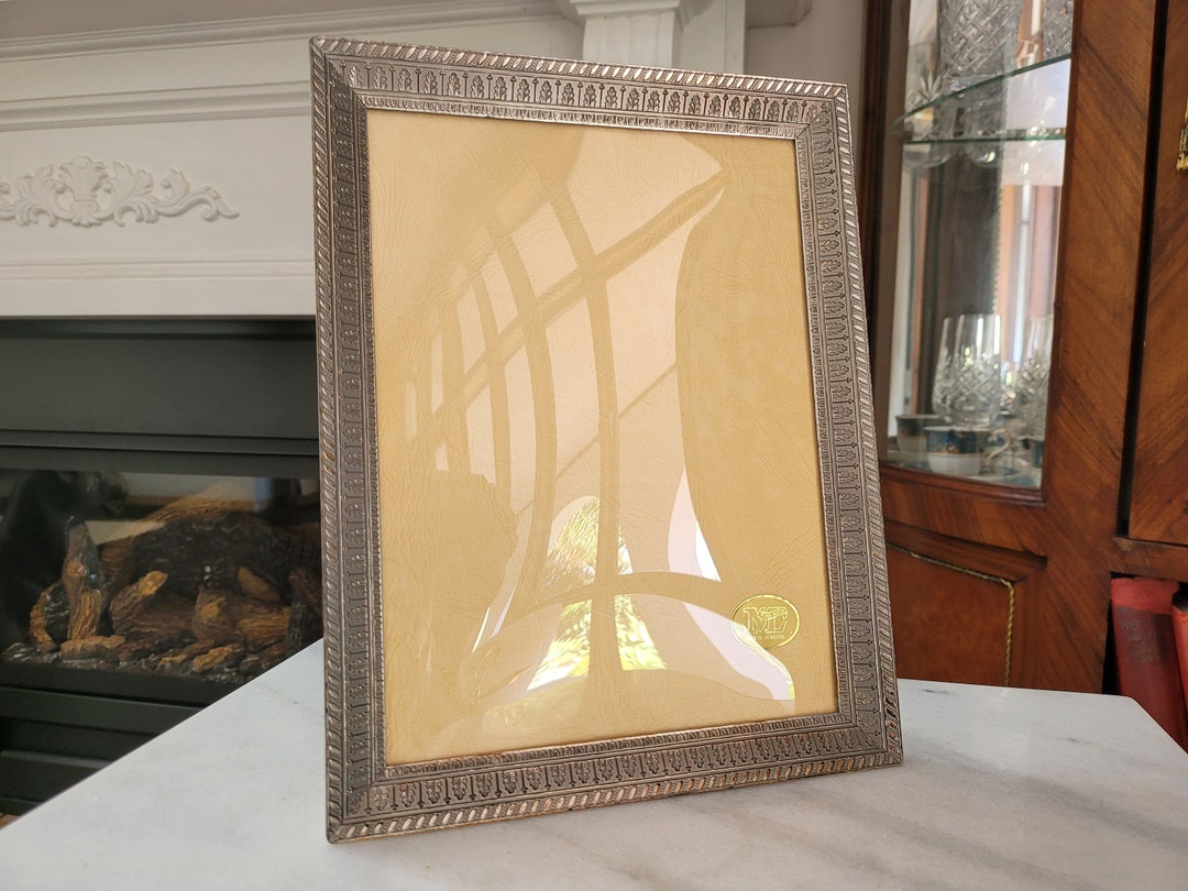 Vintage Large Convex Glass Metal Ornate Picture Frame 18 X 14 Cm - Etsy