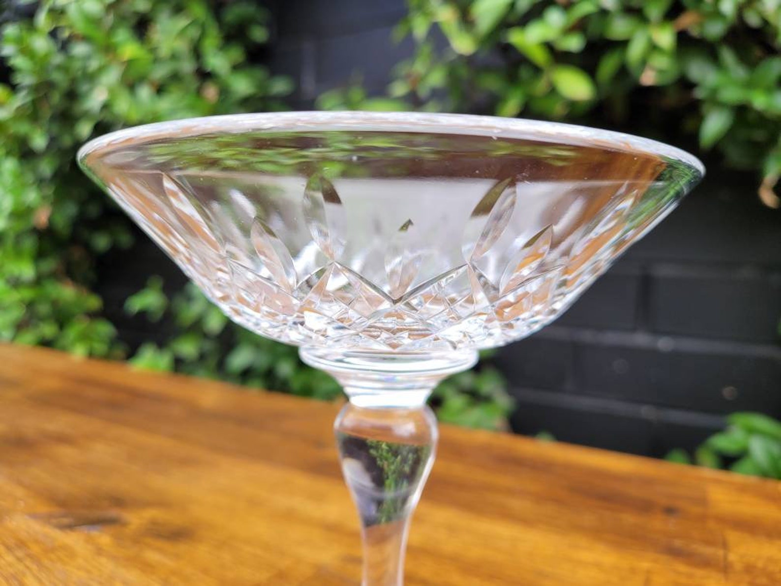Vintage Crystal Long Stem Pedestal Dish Candy Bowl Etsy