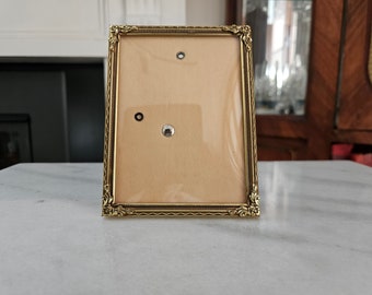 Vintage Convex Glass Brass Ornate Picture Frame 9 x 12 cm