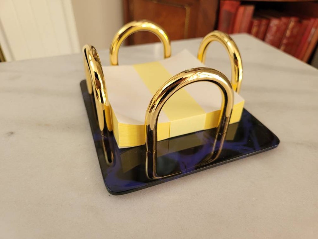 Vintage Office Desk Card Note Holder Etsy