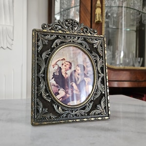 Vintage Metal Ornate Frame With Print