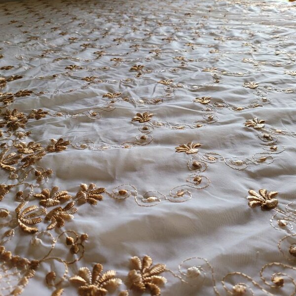 Vintage Italian Embroidered Bedspread