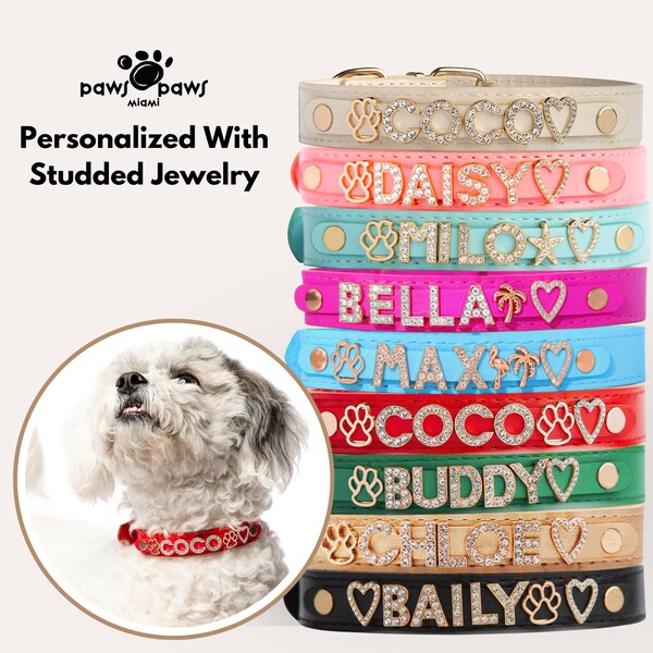 Jeweled Dog Collars Etsy