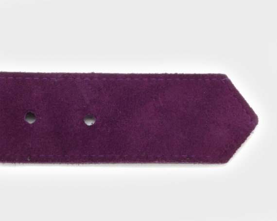 De Passille Sylvestre Vintage Belt Purple Suede L… - image 3