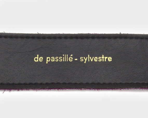 De Passille Sylvestre Vintage Belt Purple Suede L… - image 5