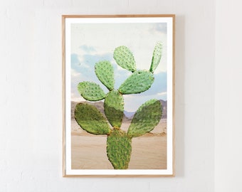 desert cactus print, home decor, printable digital download, wall art, nature print, desert print, cactus print