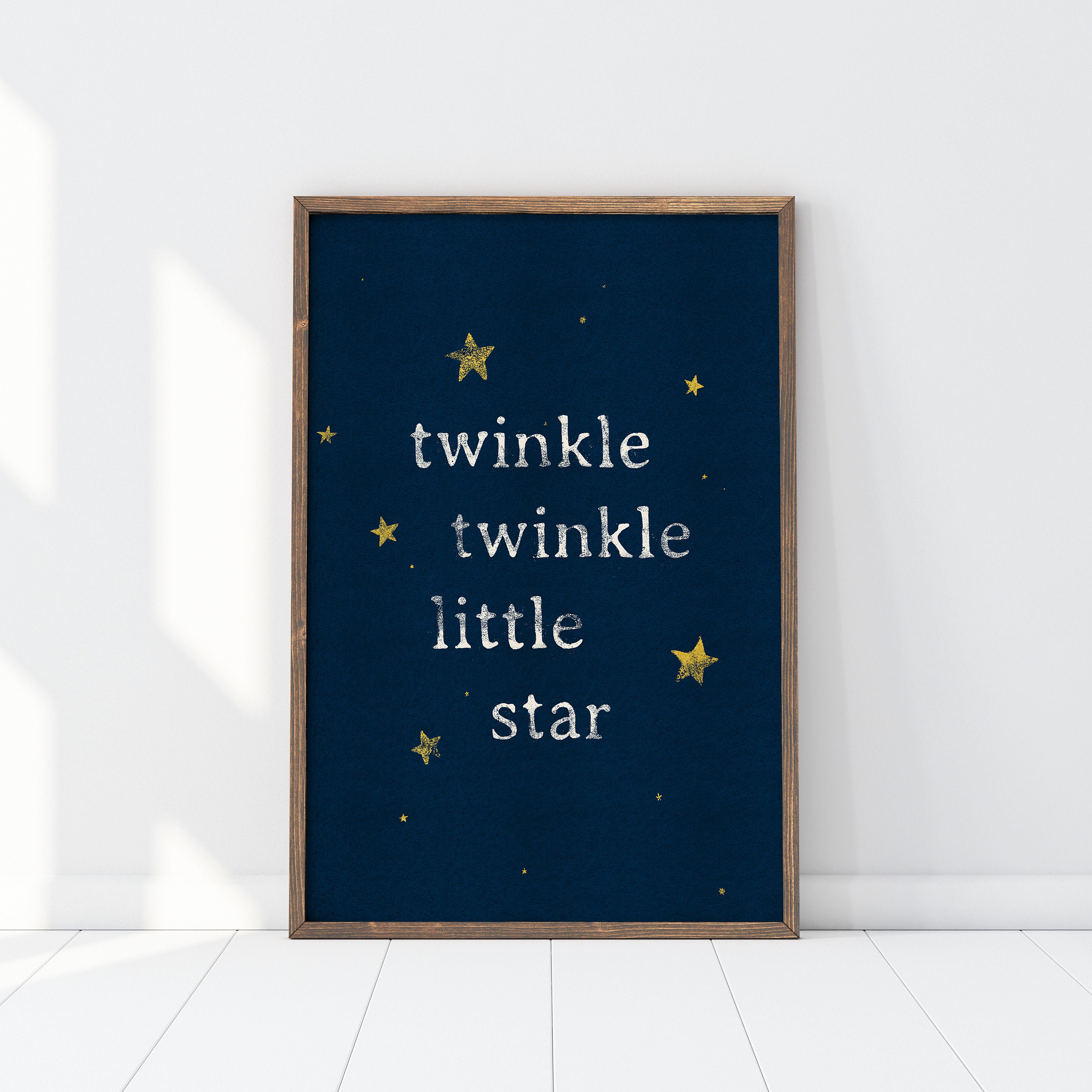 Twinkle Twinkle Little Star Nursery Prints, Series of 4, Digital ...
