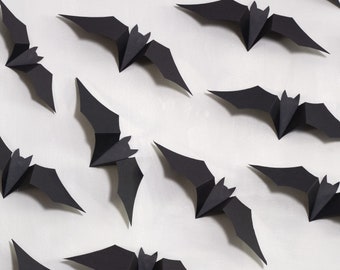 vleermuis uitsparingen, vleermuizen wand decor, afdrukbare papieren vleermuizen, vleermuizen halloween decoratie, vleermuis sjabloon, halloween party decor, digitale download vleermuizen